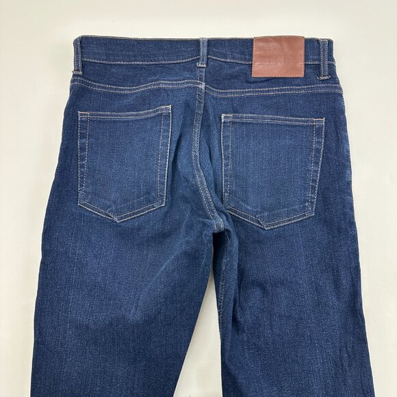 M Tailor Straight Leg Men's size 30x30 Dark Wash Blue Denim Jeans - Picture 4 of 4